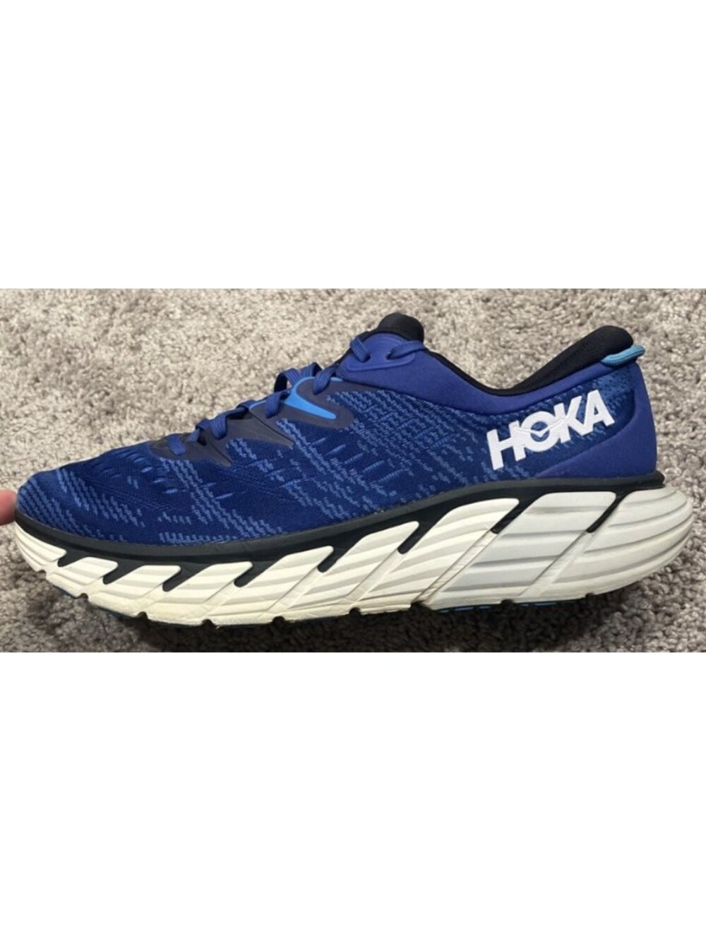 Hoka One One Gaviota 4 Men’s Size 12.5D Blue Running Walking Shoes Sneakers